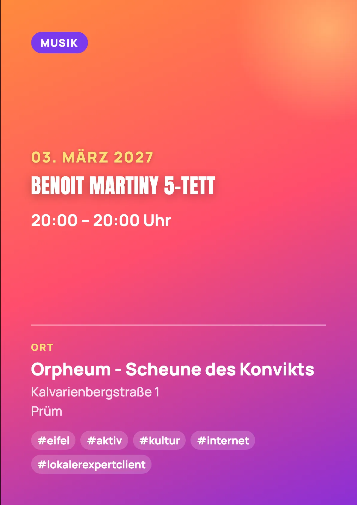 Veranstaltungsflyer