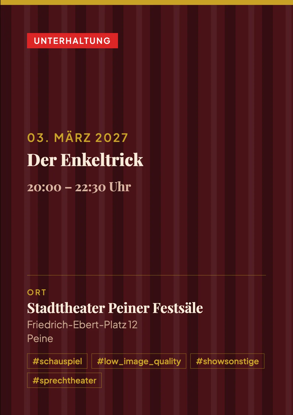 Veranstaltungsflyer