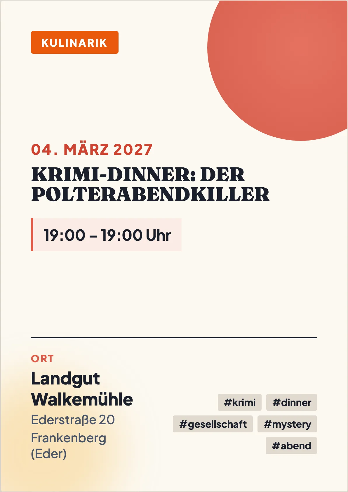 Veranstaltungsflyer