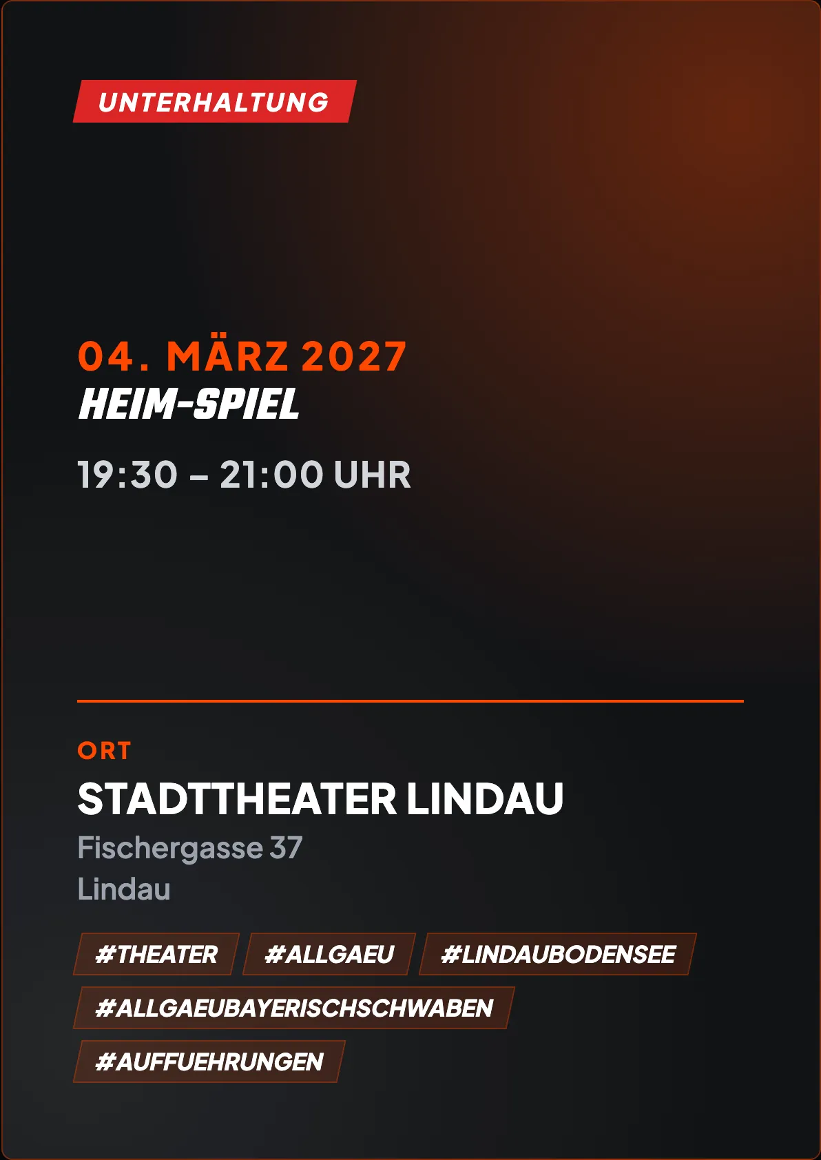 Veranstaltungsflyer
