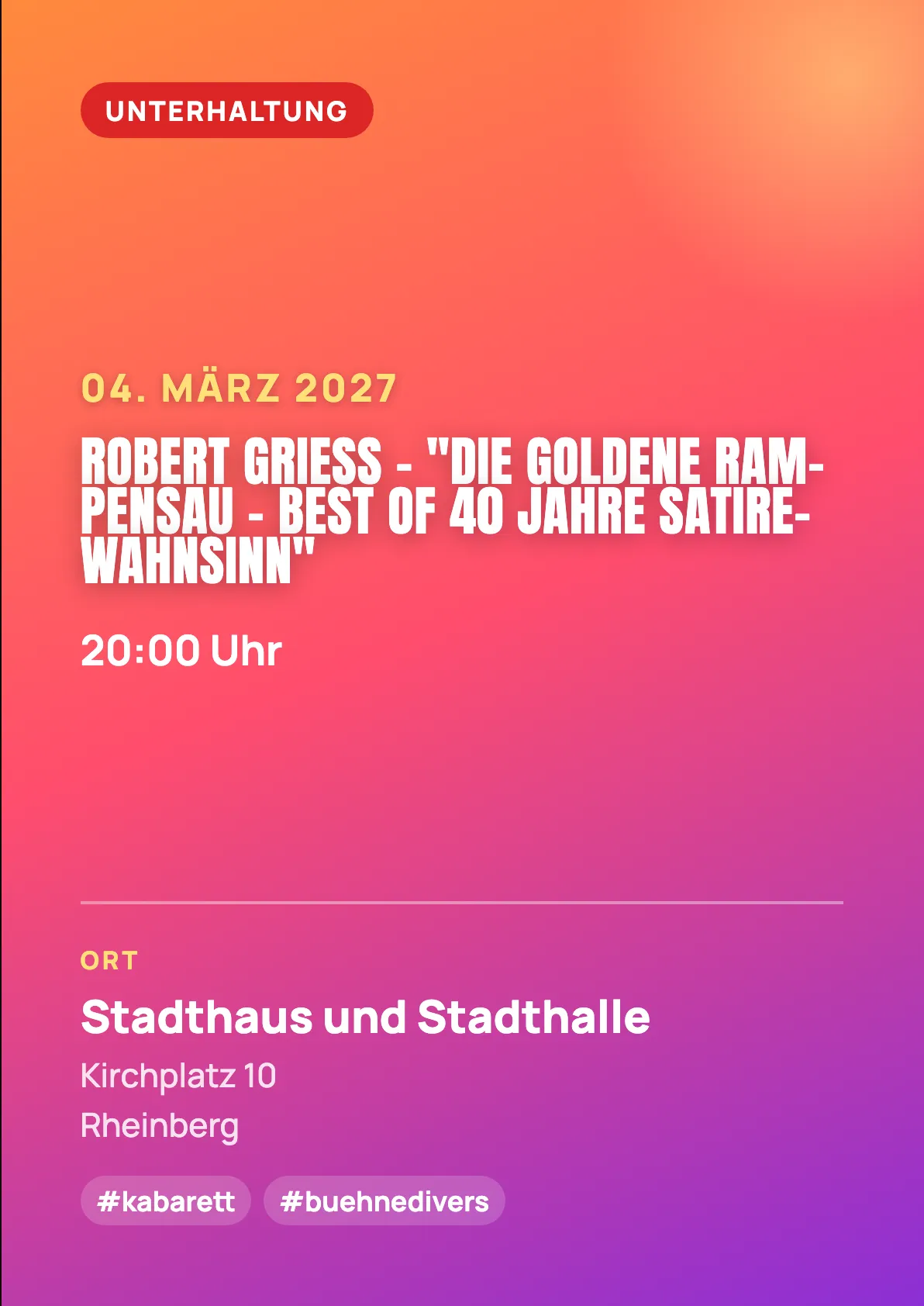 Veranstaltungsflyer