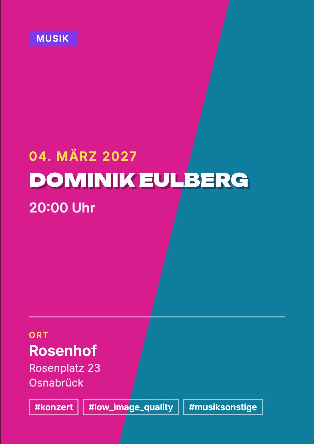 Veranstaltungsflyer