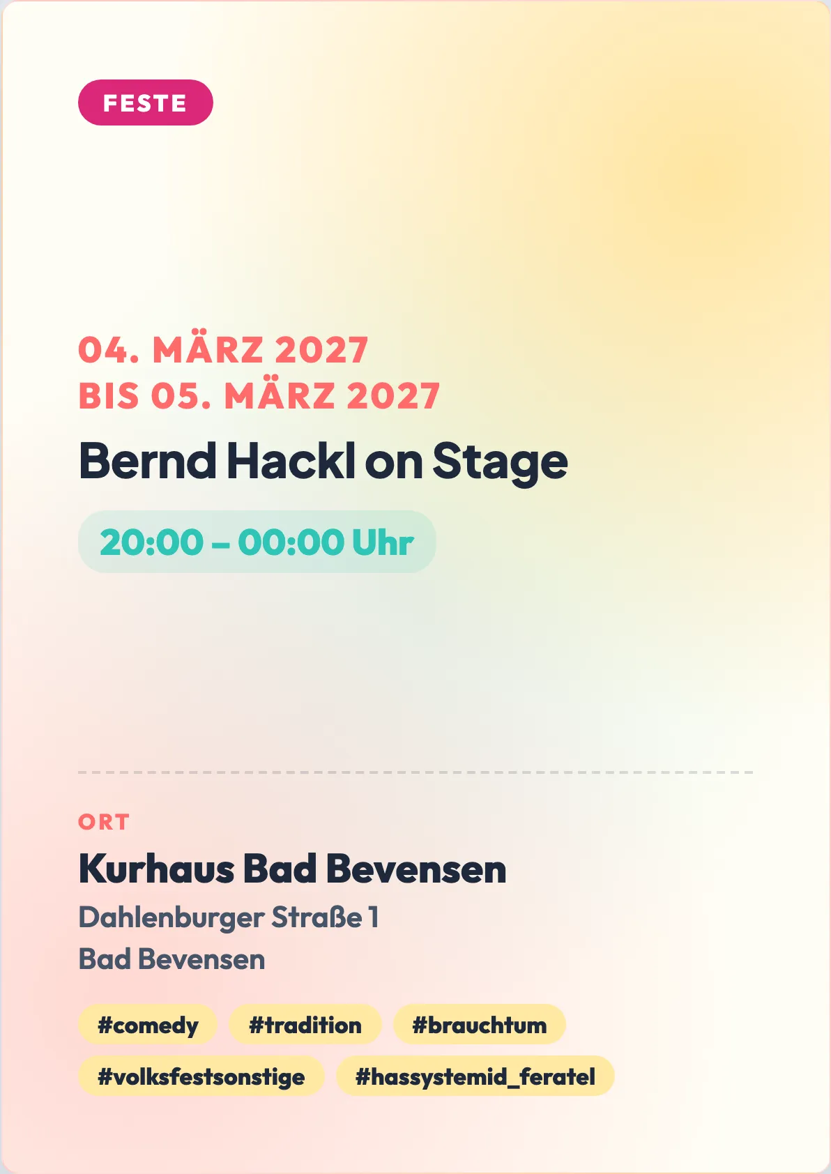 Veranstaltungsflyer