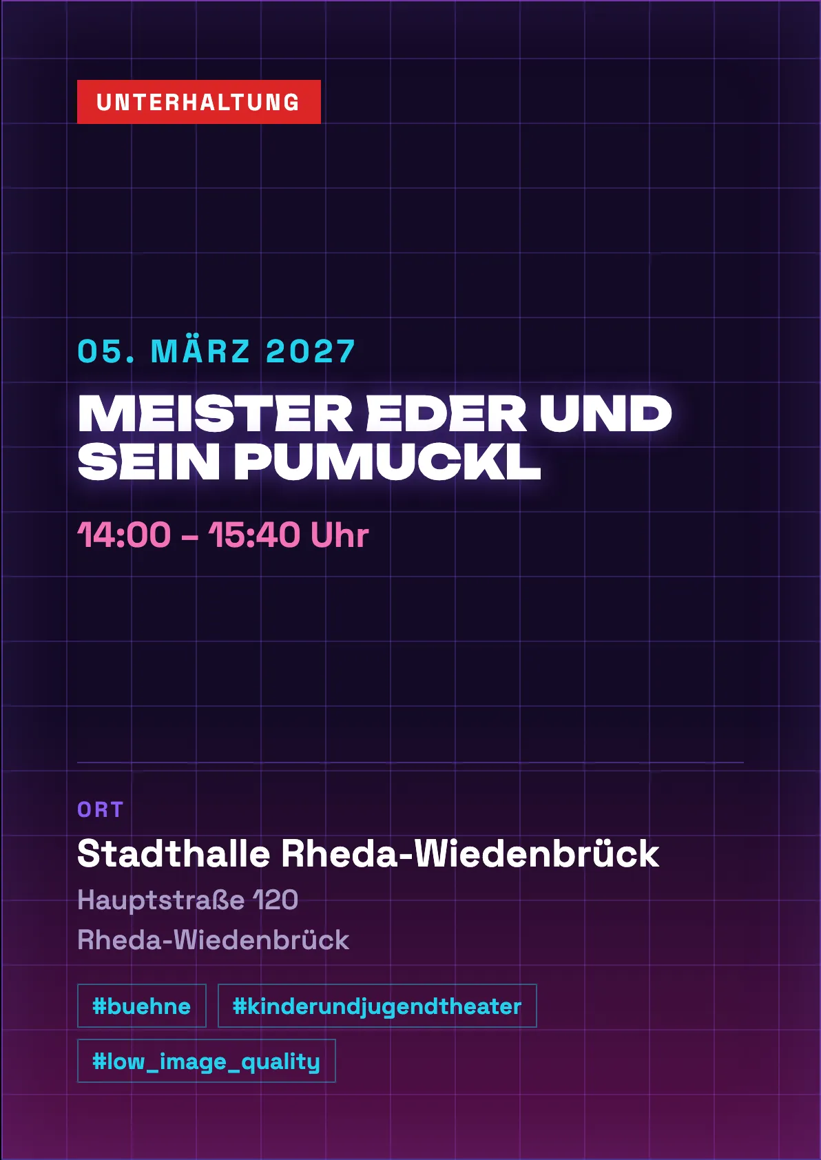 Veranstaltungsflyer