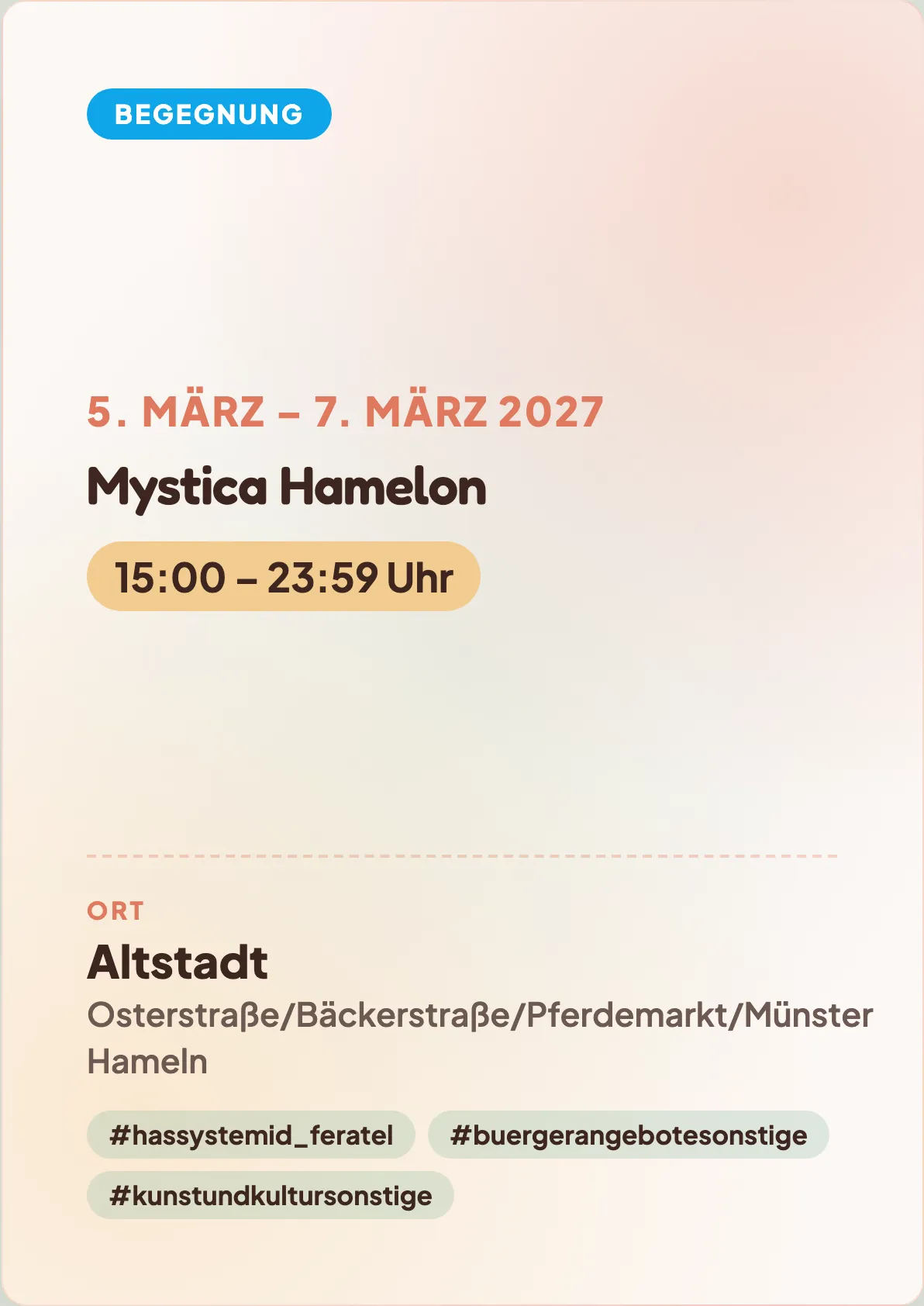 Veranstaltungsflyer