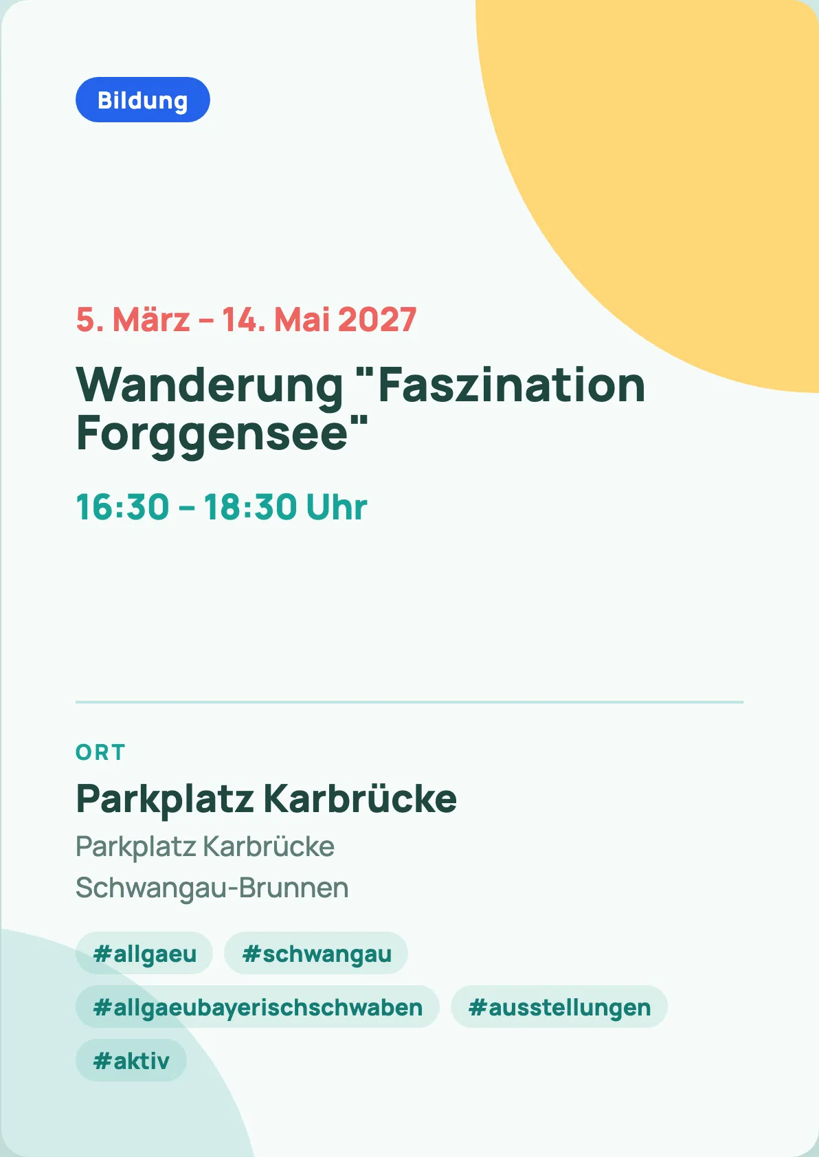 Veranstaltungsflyer