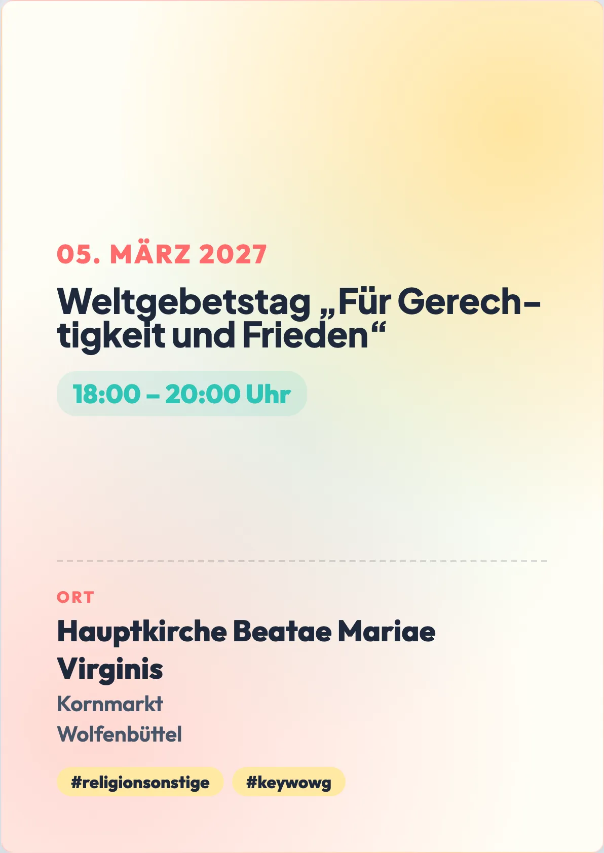 Veranstaltungsflyer