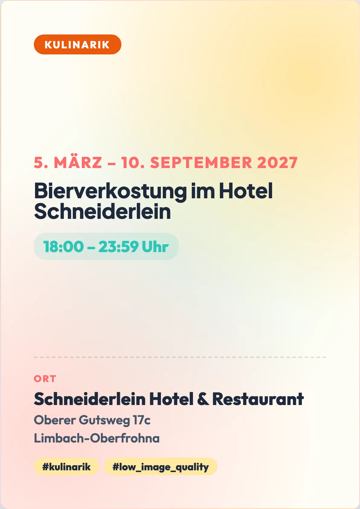 Veranstaltungsflyer