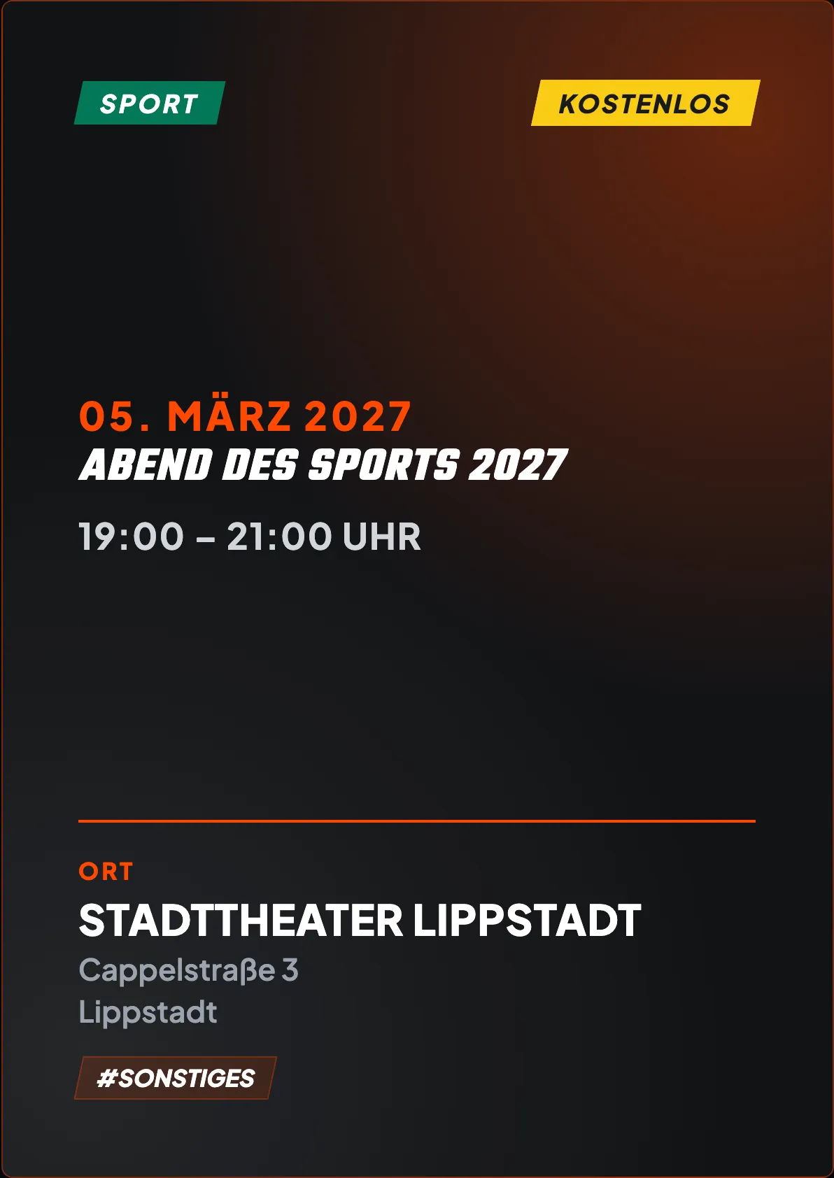 Veranstaltungsflyer