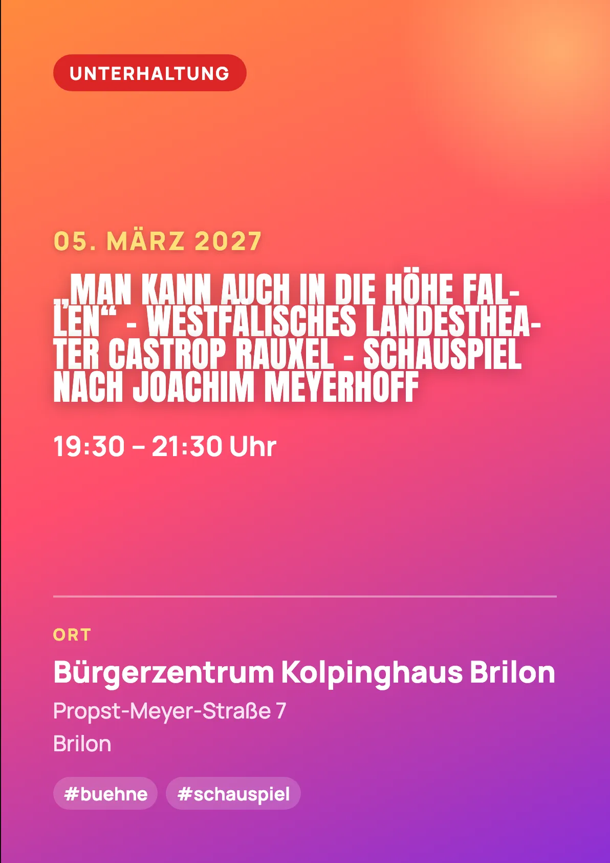 Veranstaltungsflyer