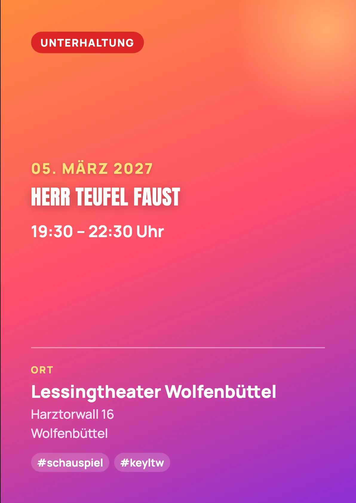Veranstaltungsflyer