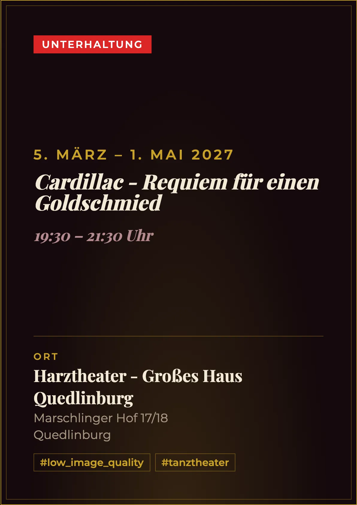 Veranstaltungsflyer