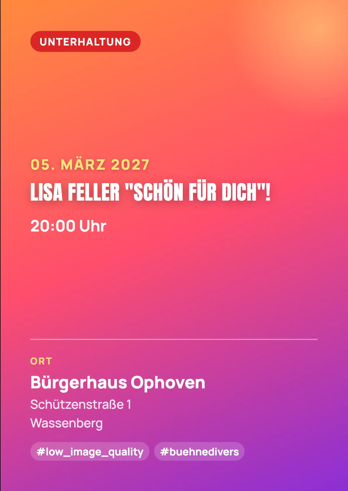Veranstaltungsflyer
