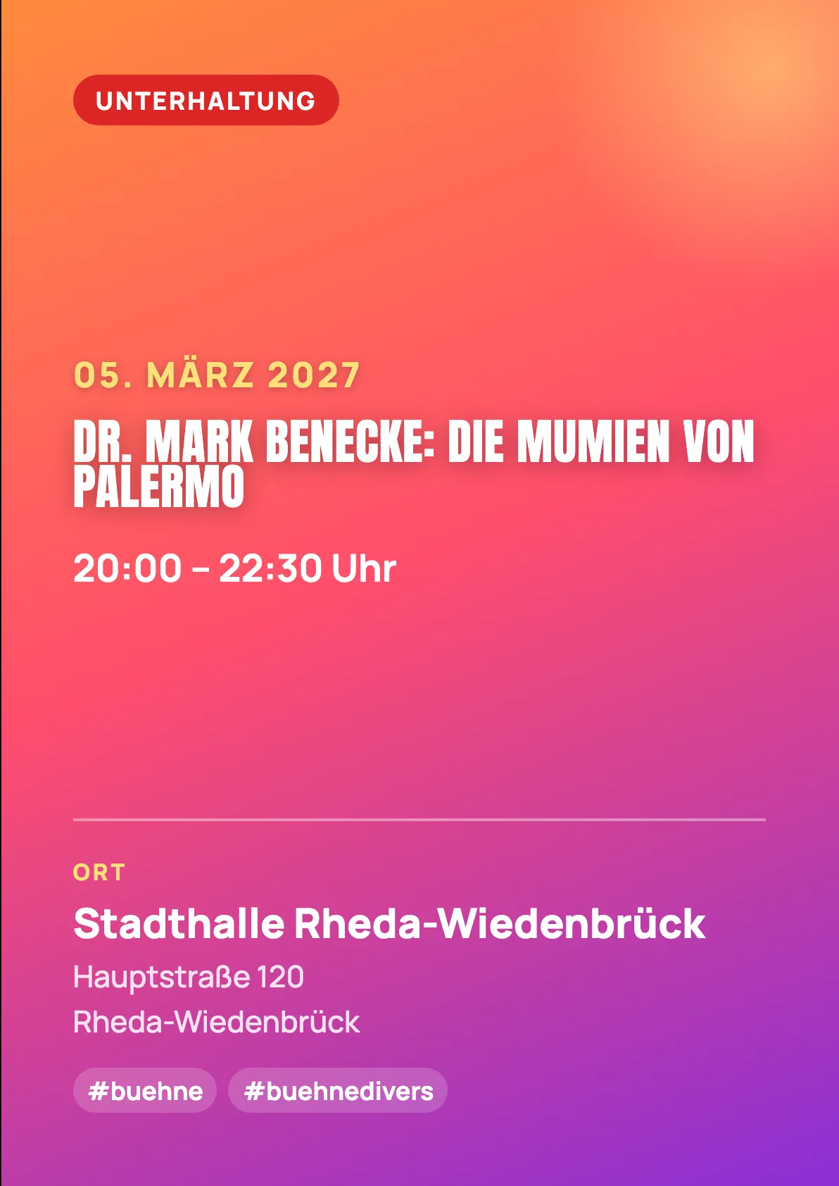 Veranstaltungsflyer