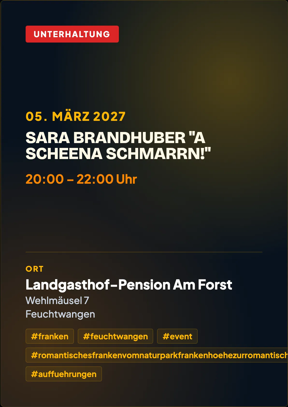 Veranstaltungsflyer