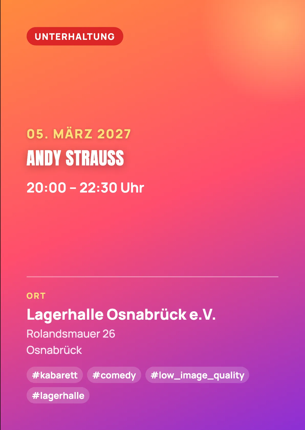 Veranstaltungsflyer