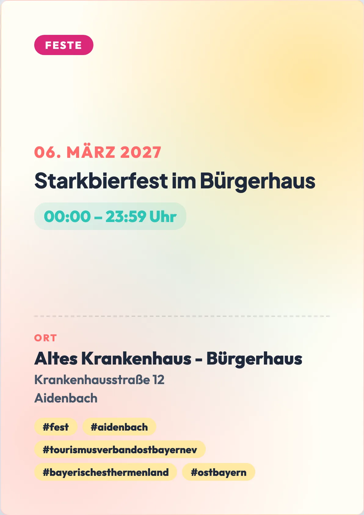Veranstaltungsflyer