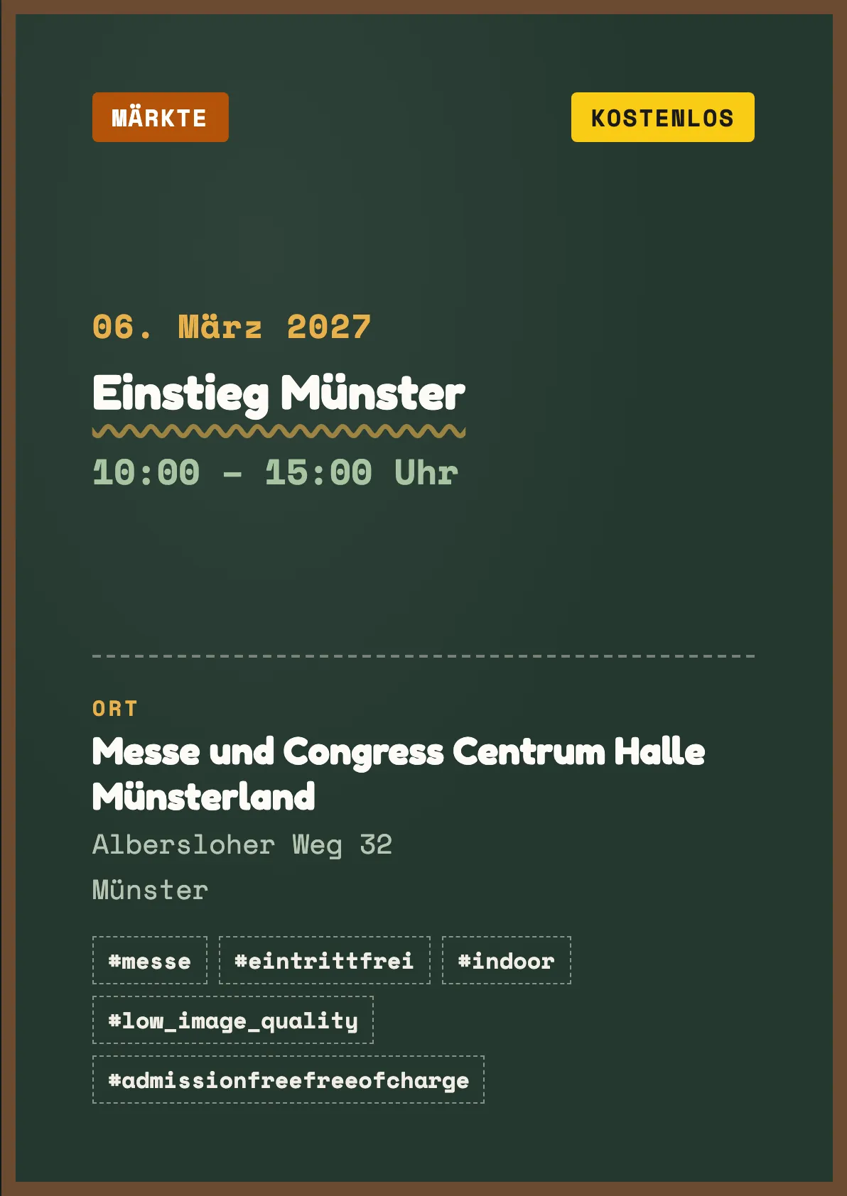 Veranstaltungsflyer