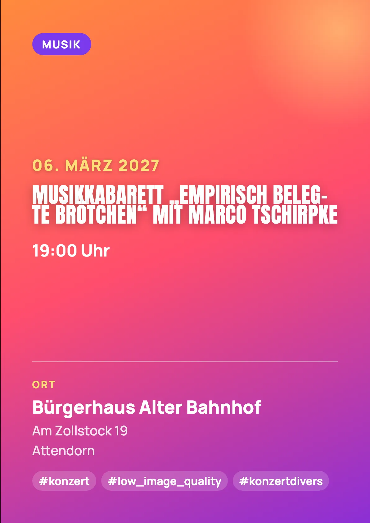 Veranstaltungsflyer