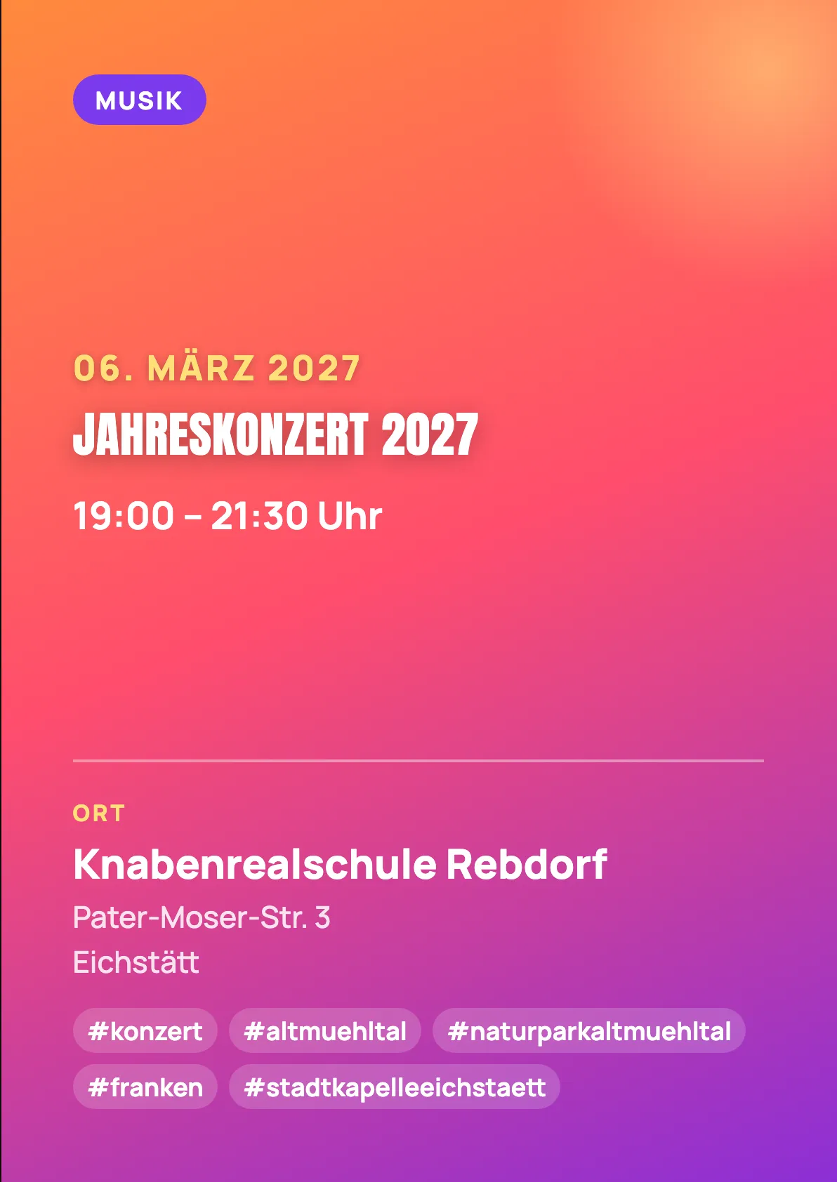 Veranstaltungsflyer