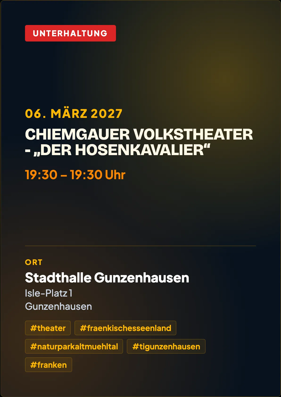 Veranstaltungsflyer