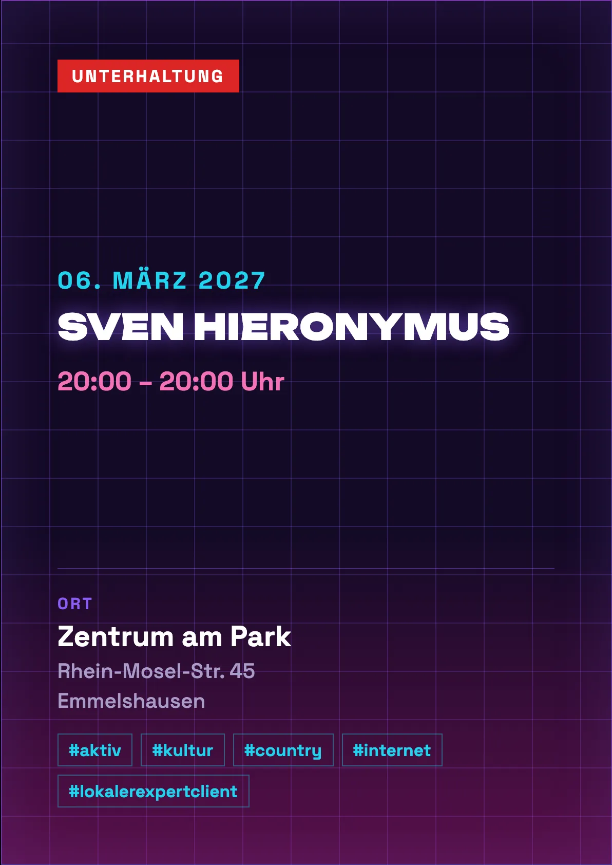 Veranstaltungsflyer