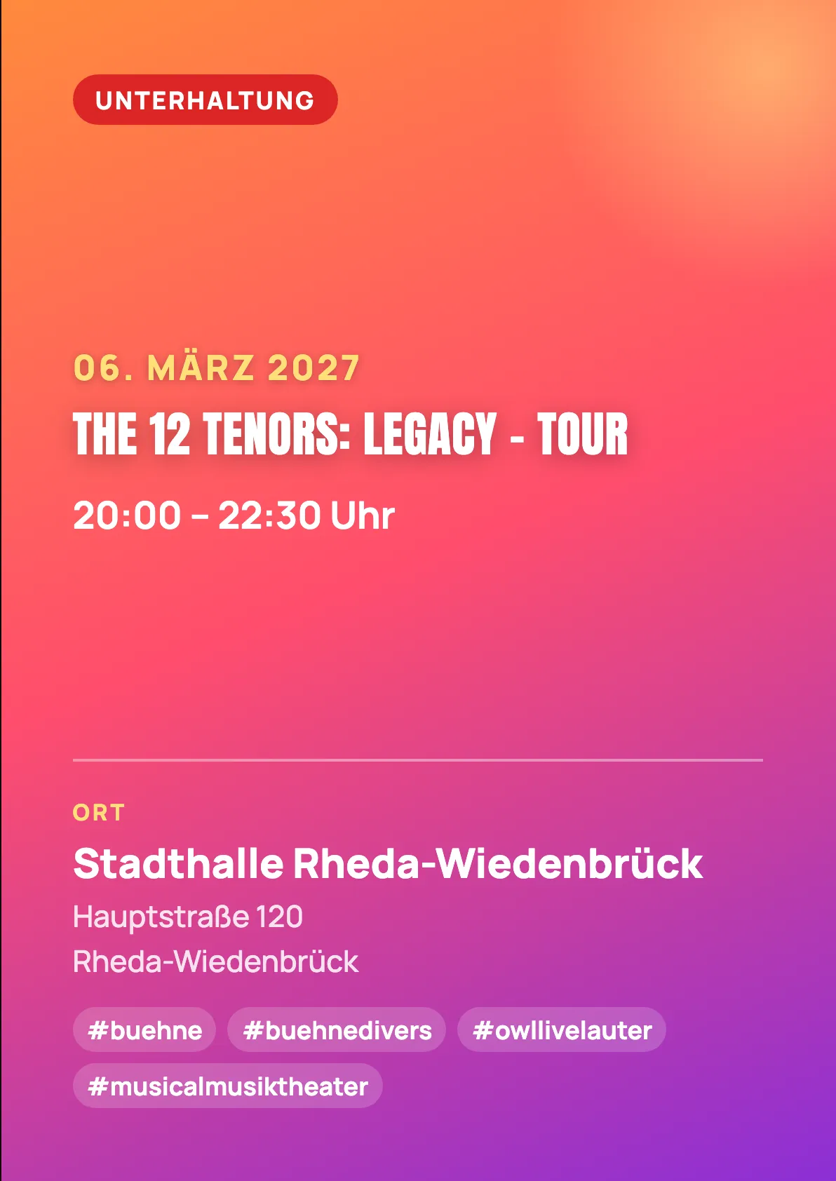Veranstaltungsflyer