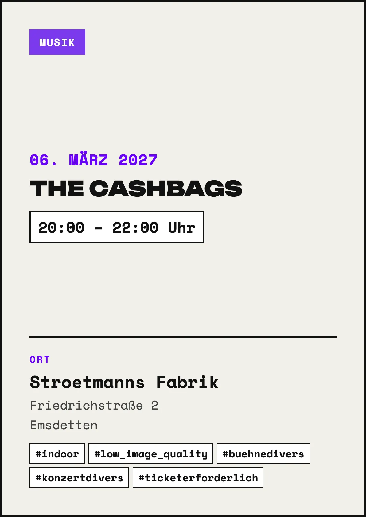Veranstaltungsflyer