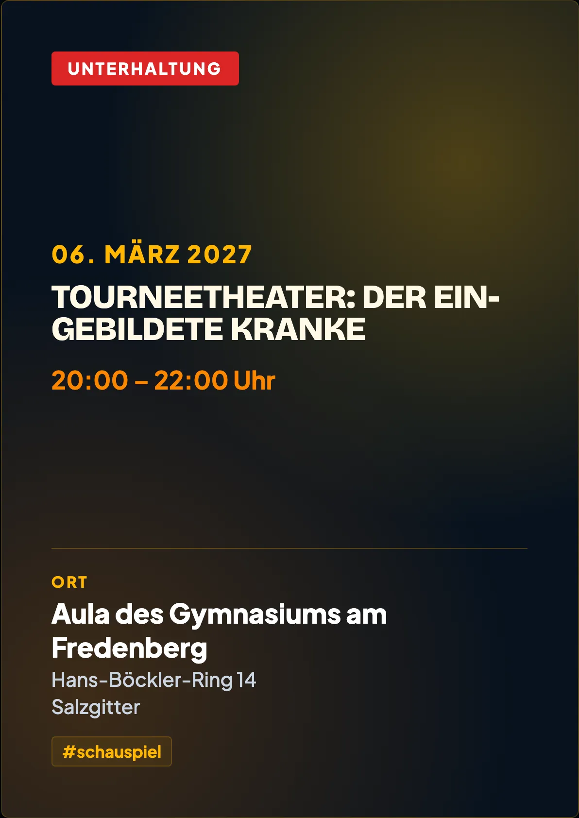 Veranstaltungsflyer