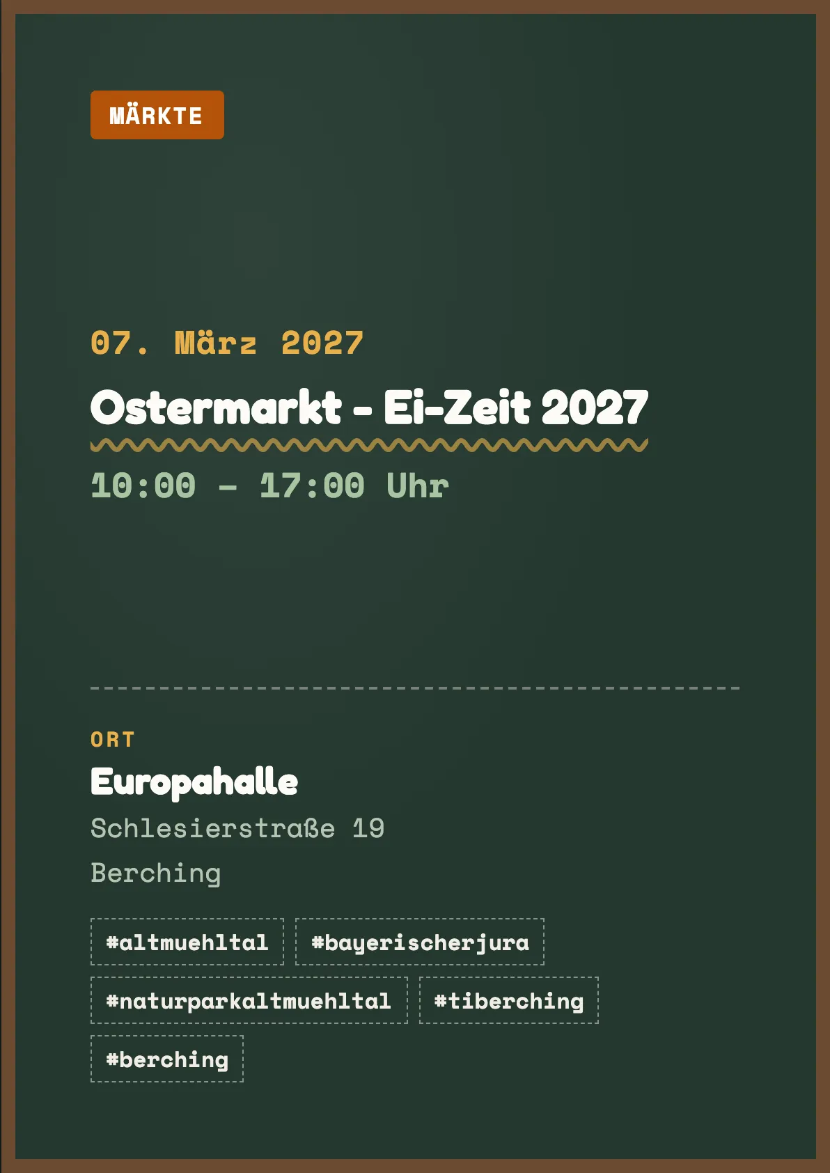 Veranstaltungsflyer
