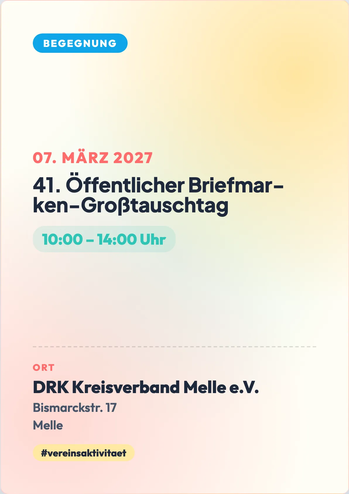 Veranstaltungsflyer