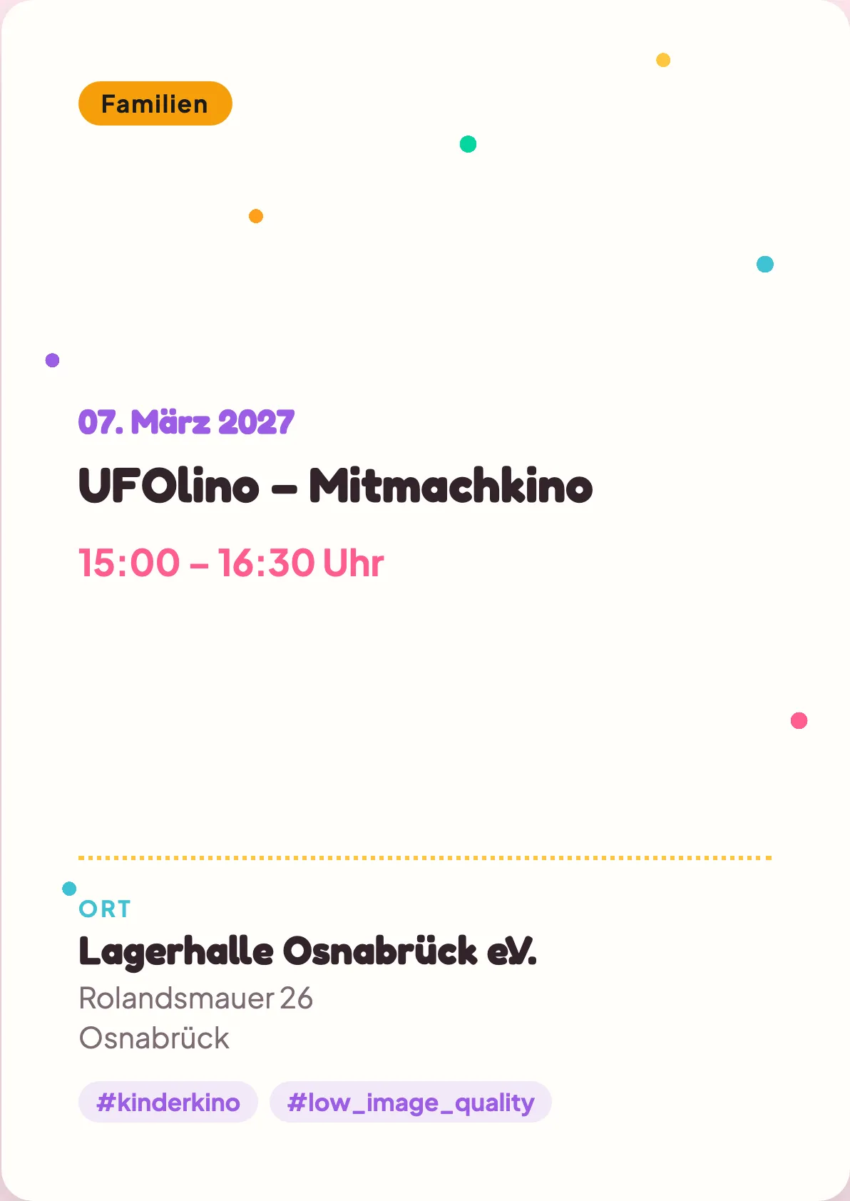 Veranstaltungsflyer