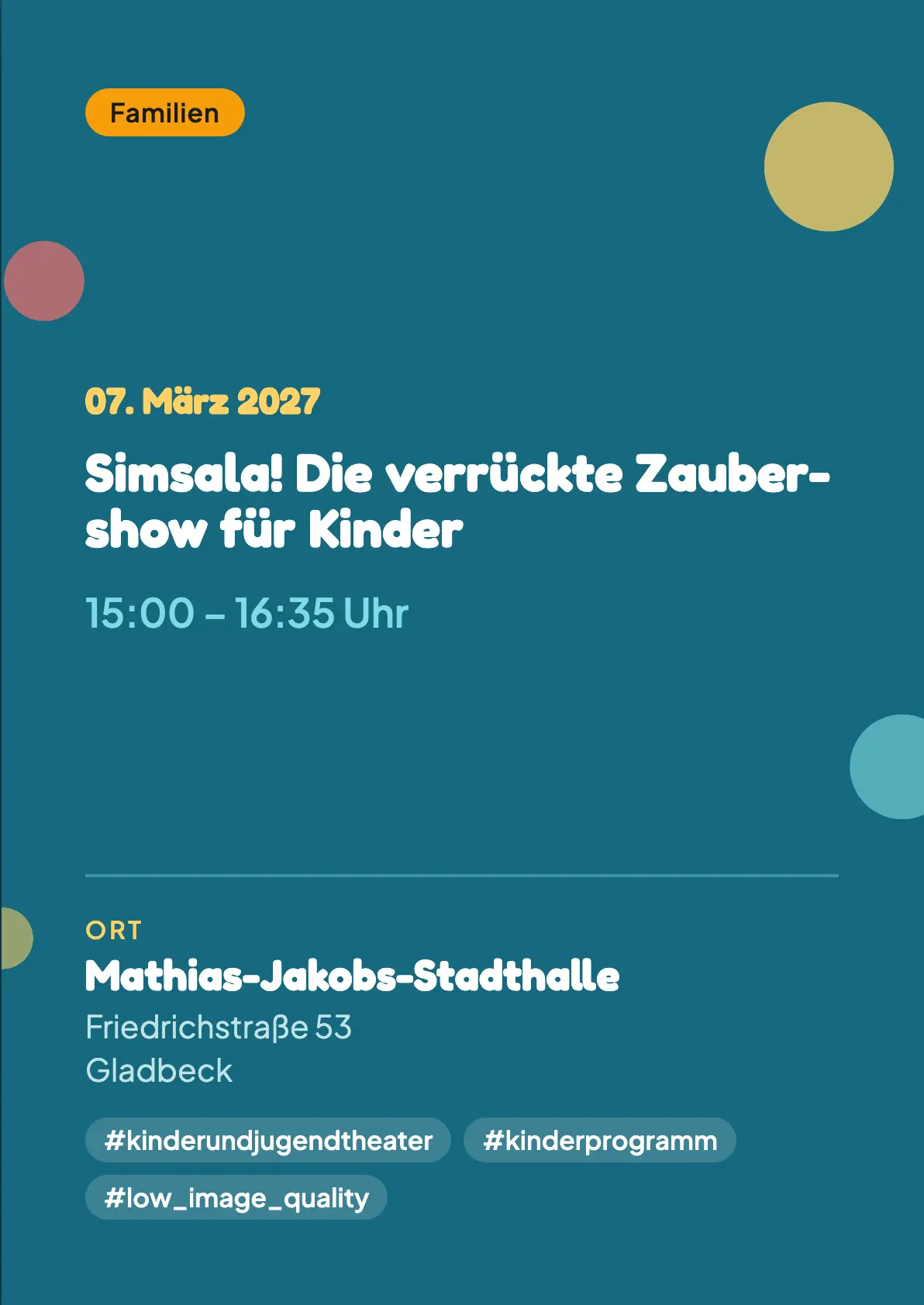 Veranstaltungsflyer
