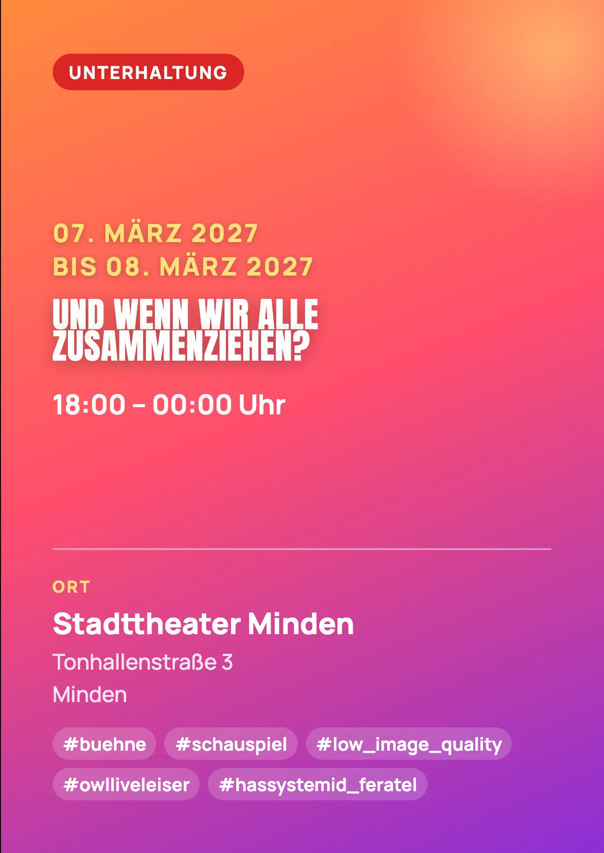 Veranstaltungsflyer