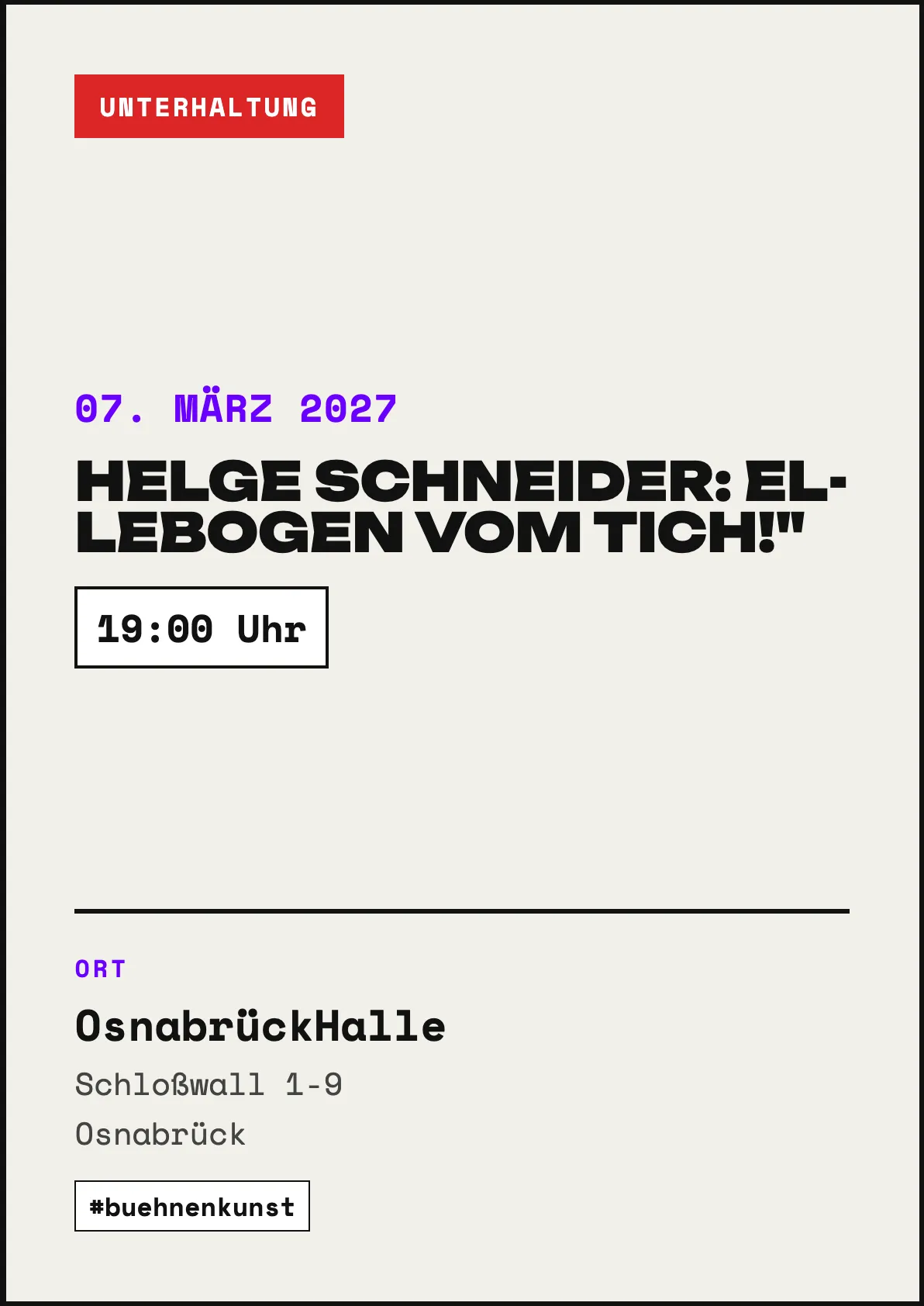 Veranstaltungsflyer
