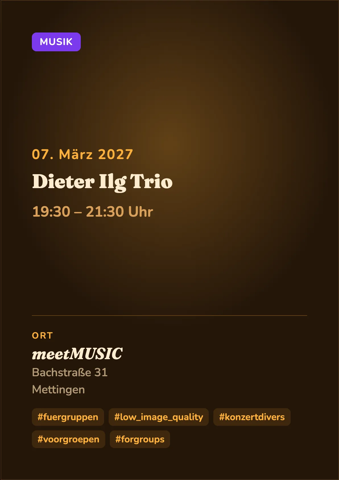 Veranstaltungsflyer