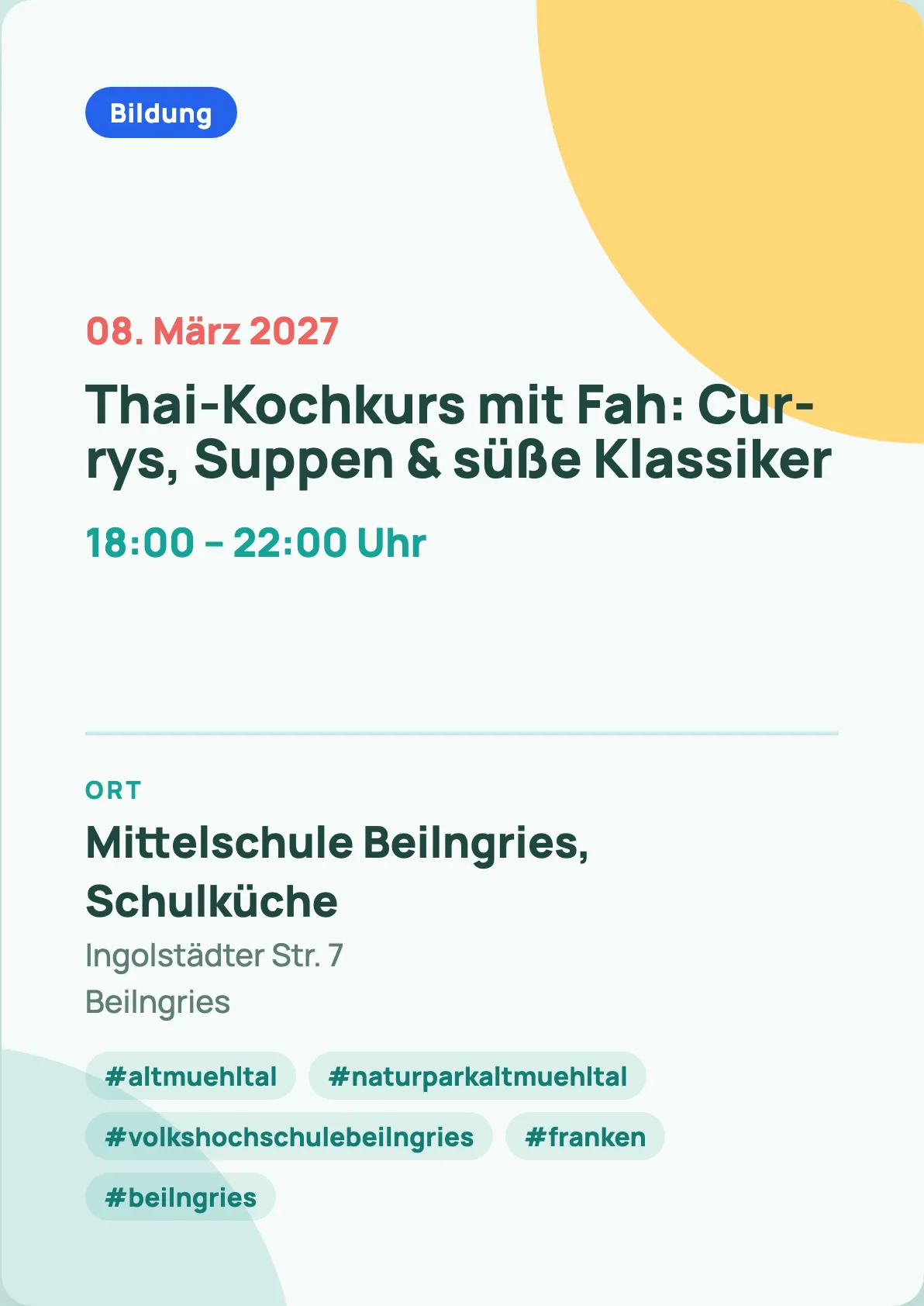 Veranstaltungsflyer