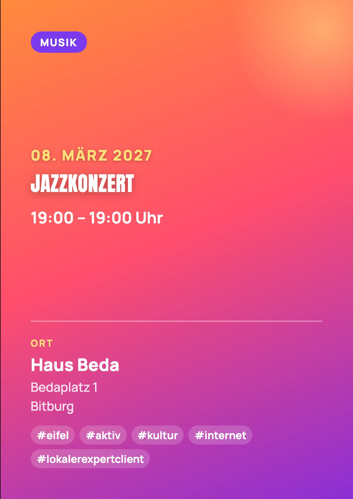 Veranstaltungsflyer