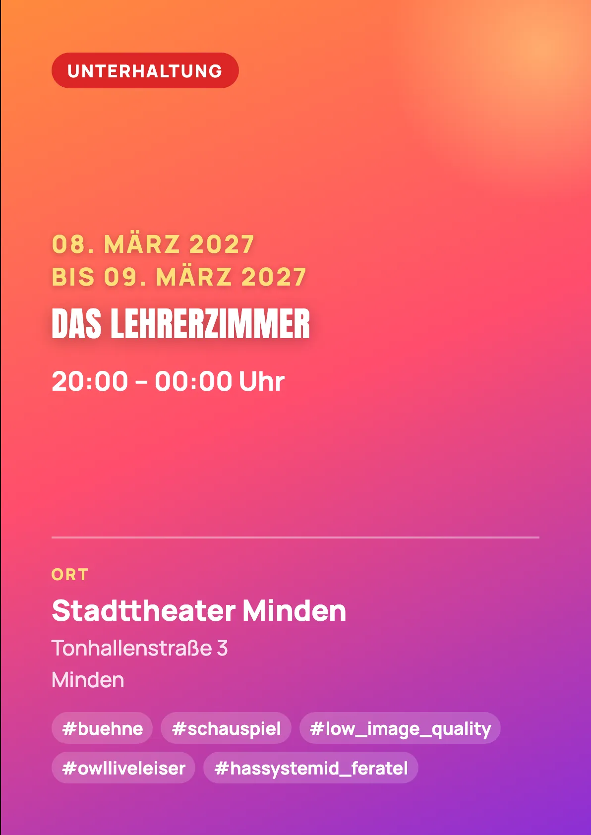 Veranstaltungsflyer