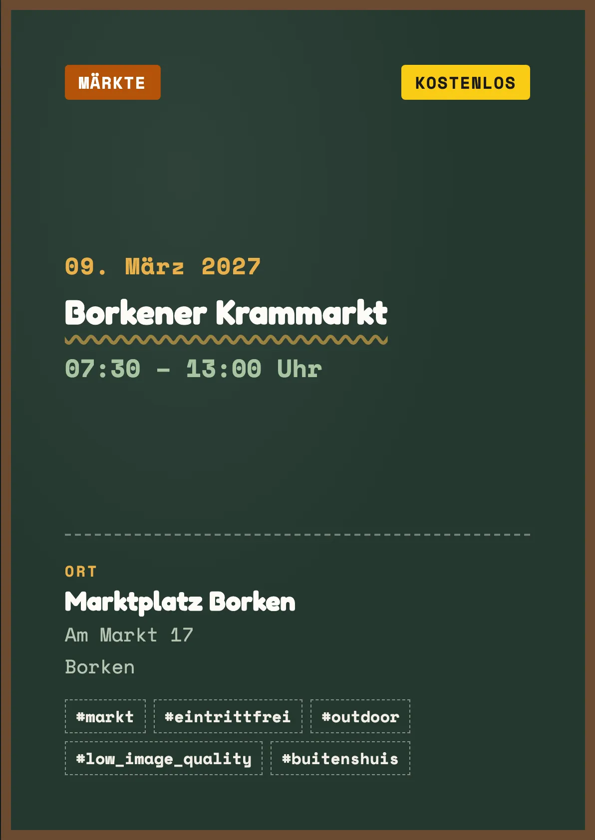 Veranstaltungsflyer