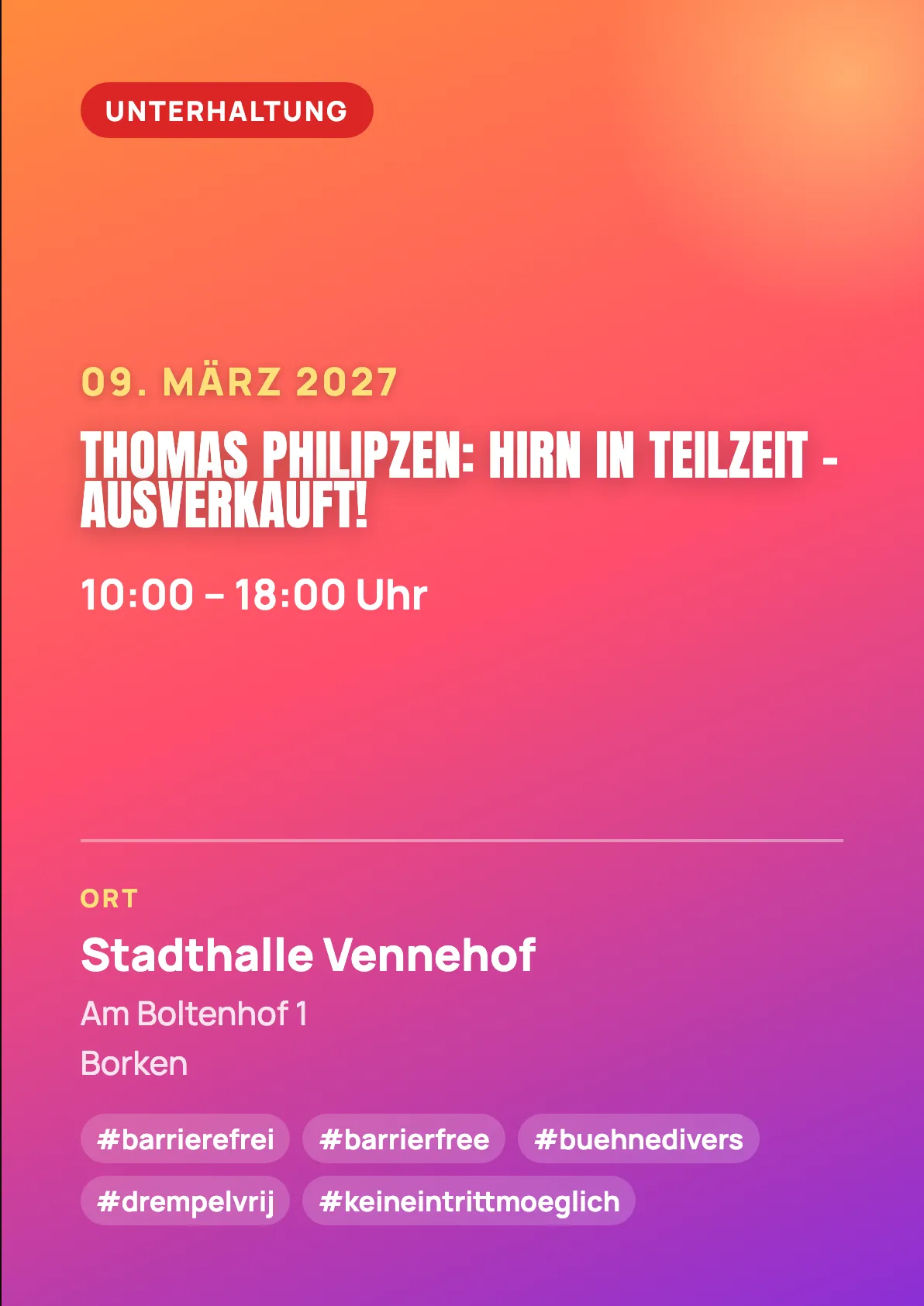 Veranstaltungsflyer