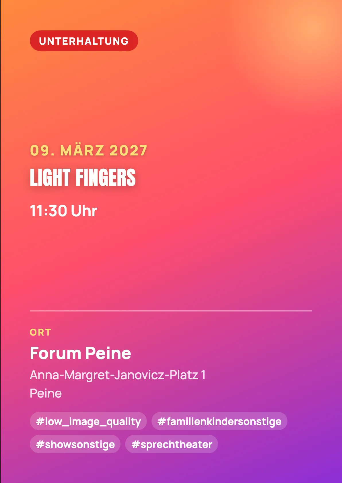 Veranstaltungsflyer