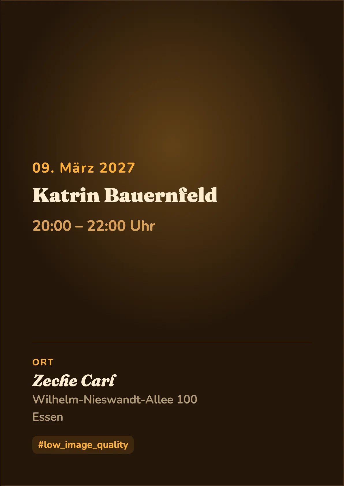 Veranstaltungsflyer
