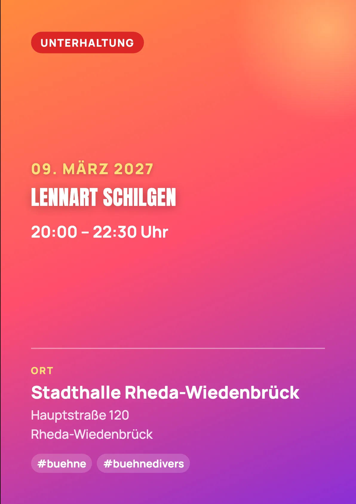Veranstaltungsflyer
