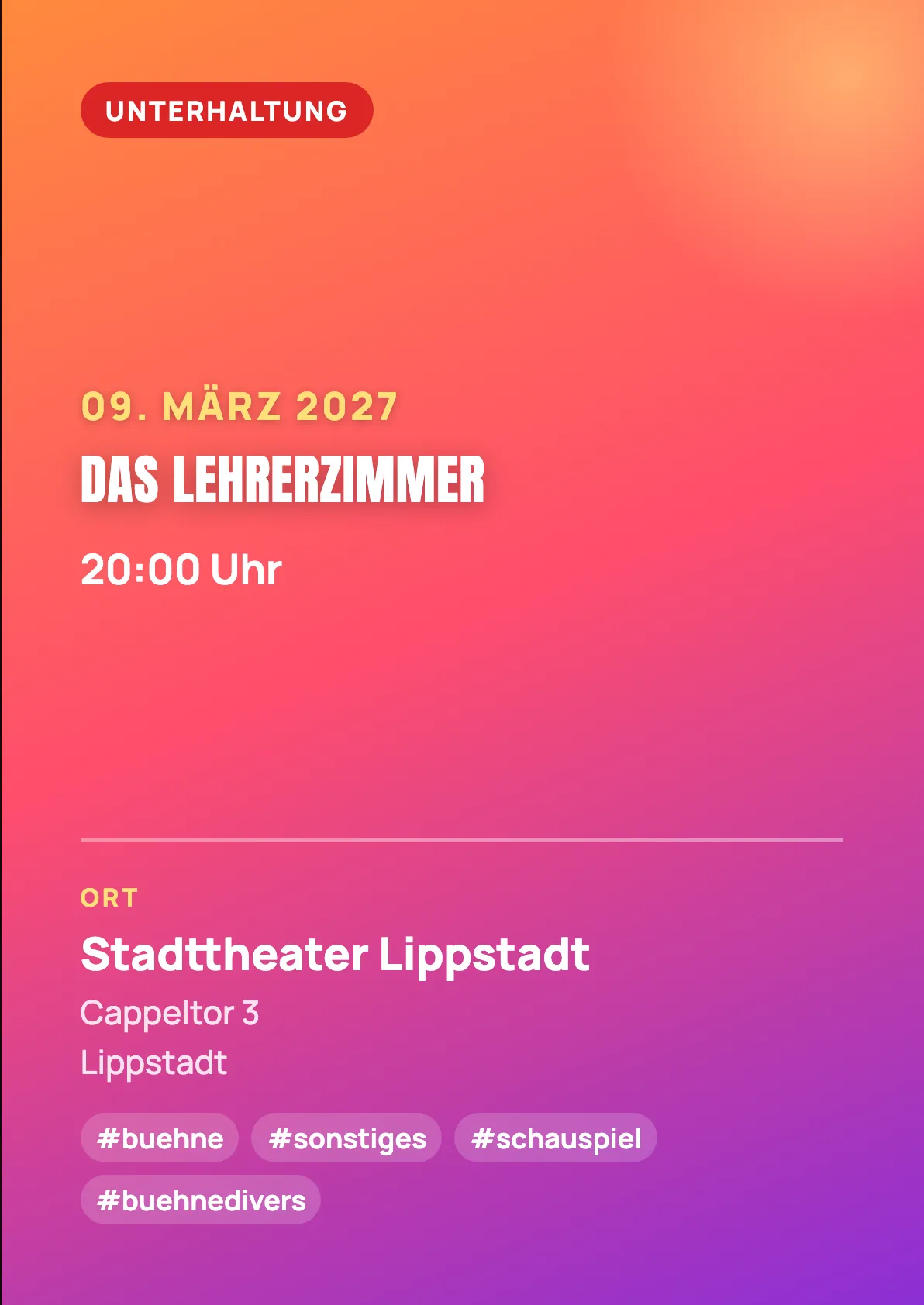 Veranstaltungsflyer