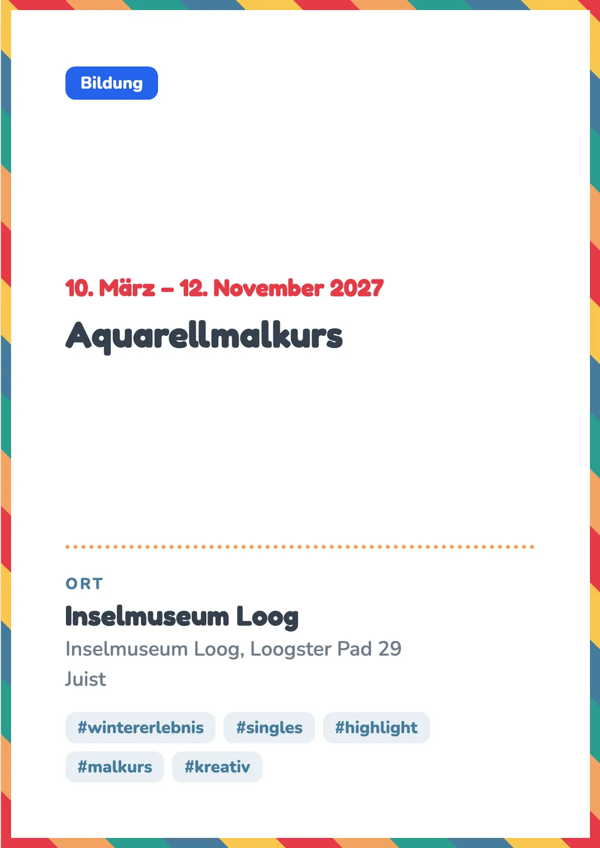 Veranstaltungsflyer