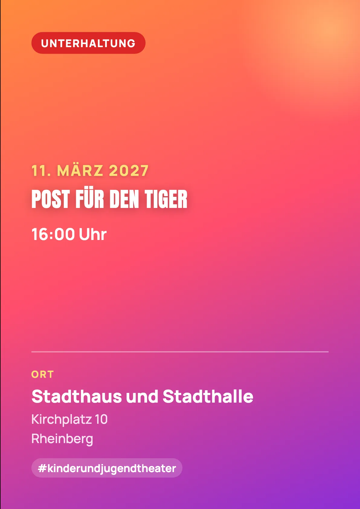 Veranstaltungsflyer