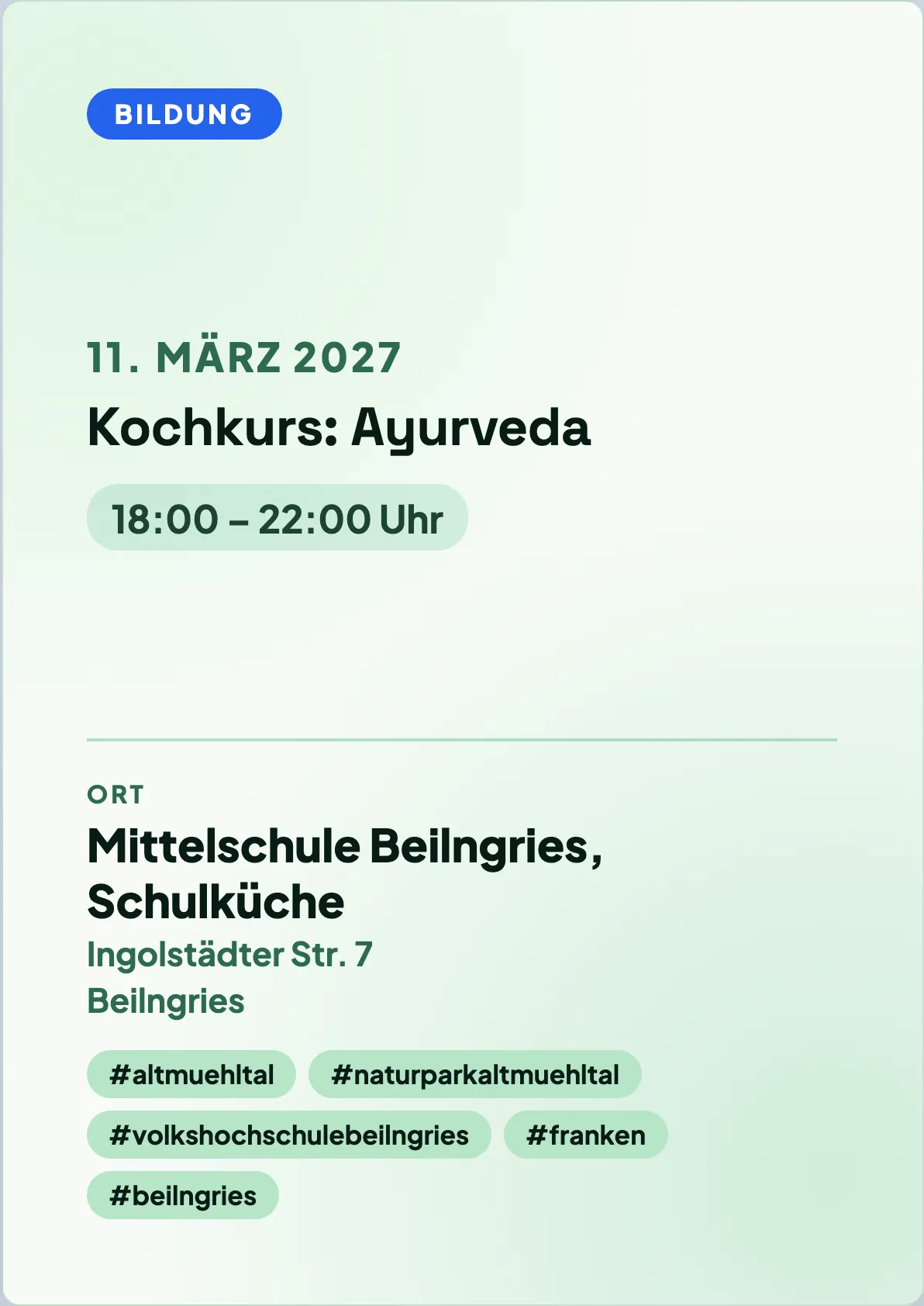 Veranstaltungsflyer