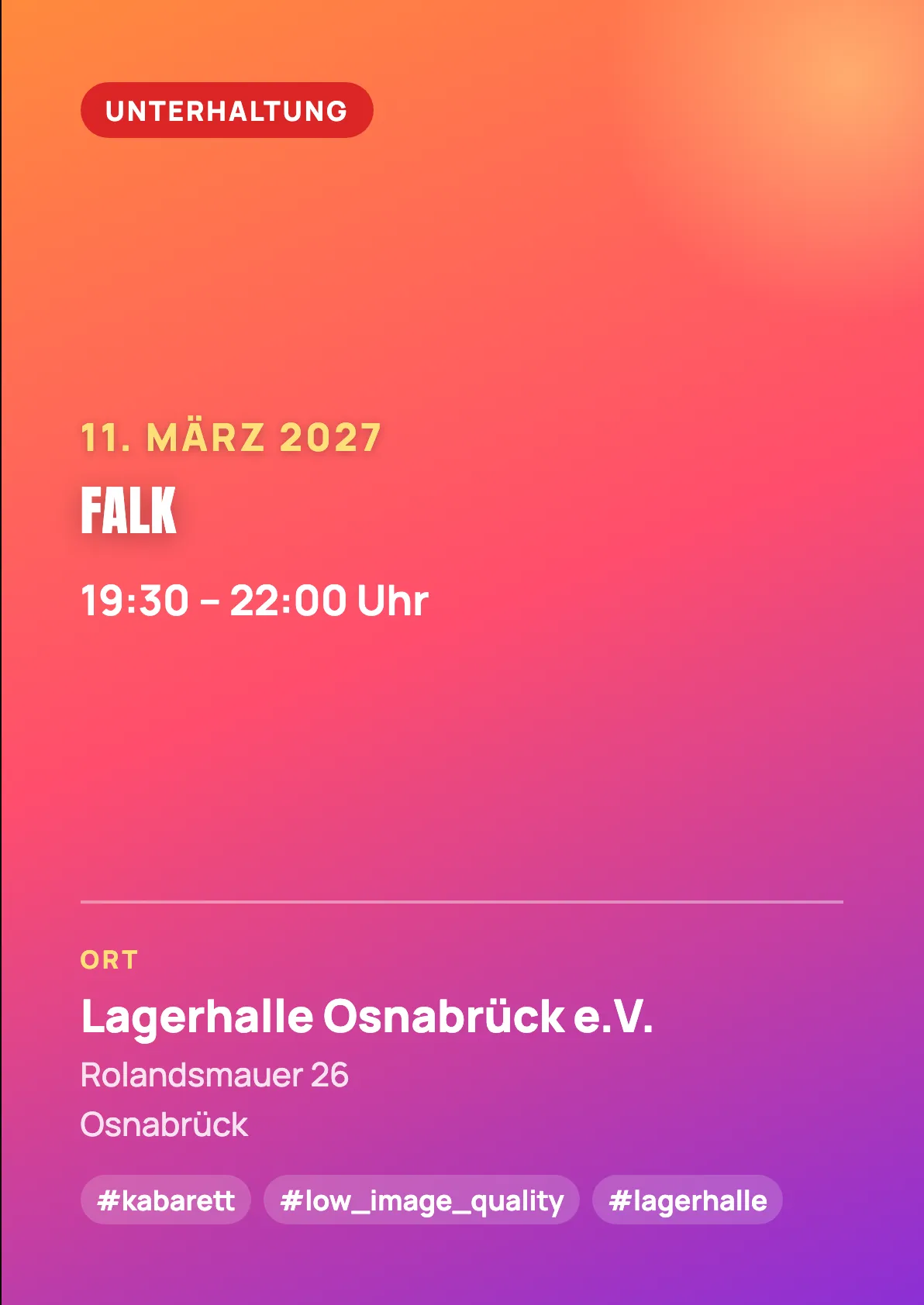 Veranstaltungsflyer