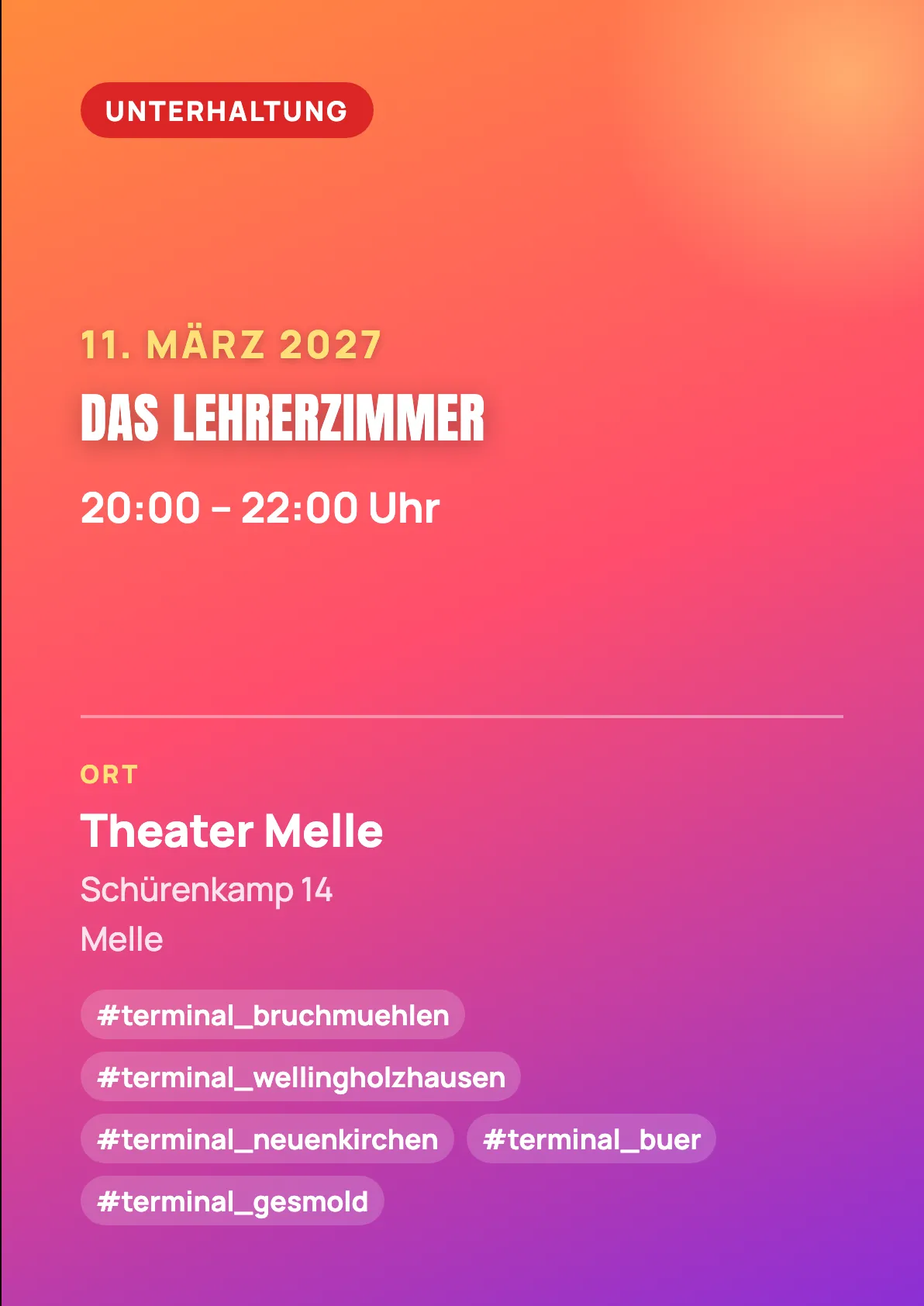 Veranstaltungsflyer